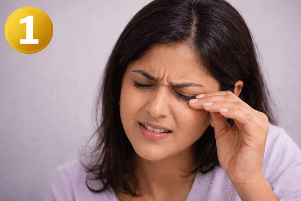 Eye discomfort or Pain
