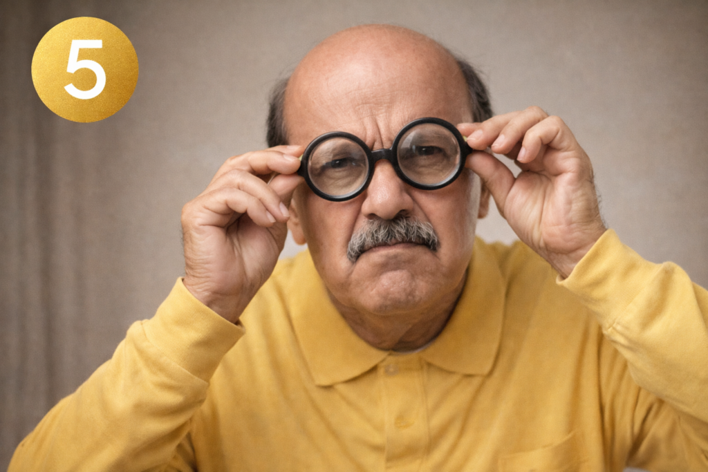 Thick glasses