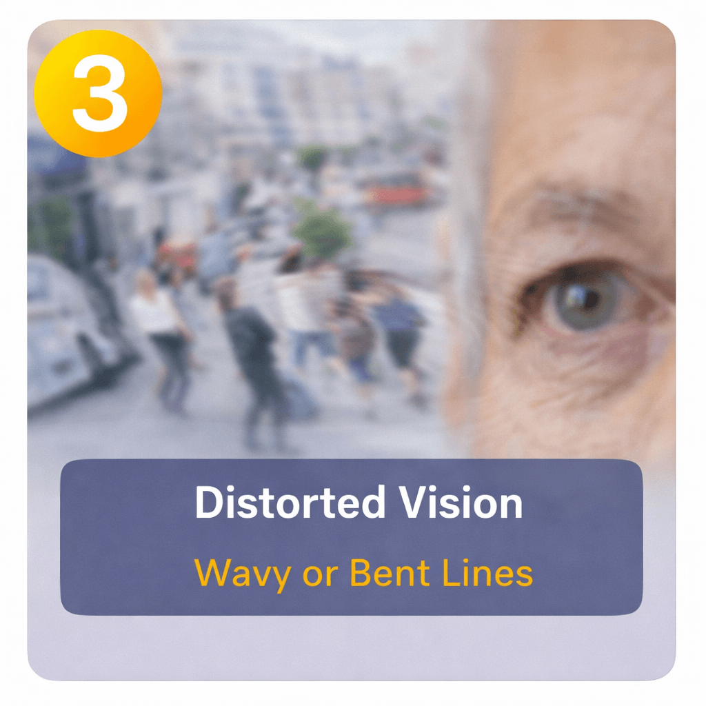 Distorted vision in aging eyes