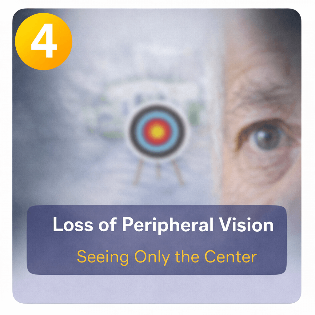 Loss of peripheral vision