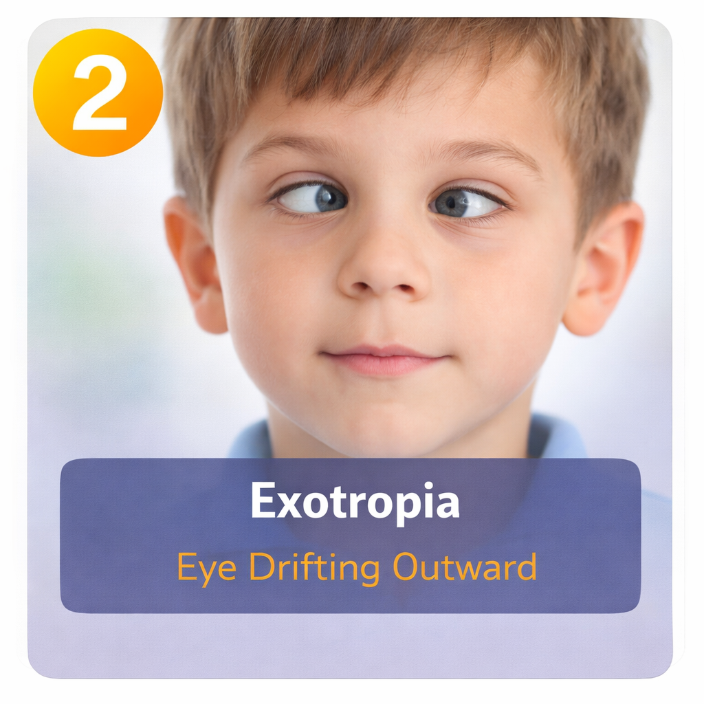 eye drifting outward